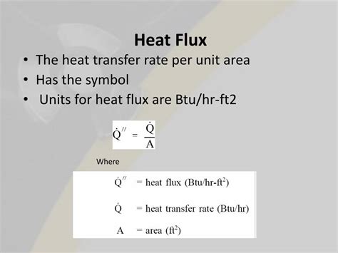 heat flux vs rate.